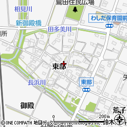 愛知県額田郡幸田町菱池東部周辺の地図
