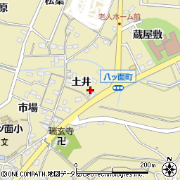 愛知県西尾市八ツ面町土井35-1周辺の地図