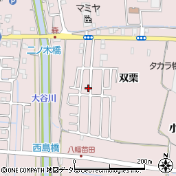 京都府八幡市八幡双栗48-50周辺の地図