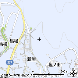 愛知県豊川市萩町周辺の地図