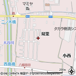 京都府八幡市八幡双栗48-68周辺の地図