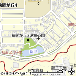 兵庫県三田市狭間が丘3丁目周辺の地図