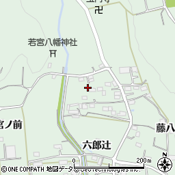 愛知県豊川市上長山町六郎辻4-13周辺の地図