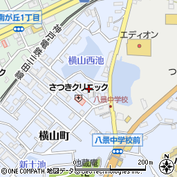兵庫県三田市横山町8周辺の地図