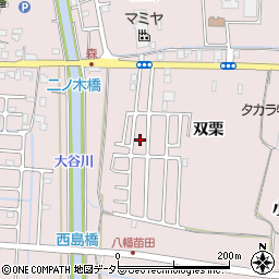 京都府八幡市八幡双栗48-58周辺の地図