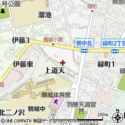愛知県西尾市桜町溜池周辺の地図