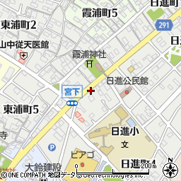 愛知県碧南市東浦町4丁目周辺の地図