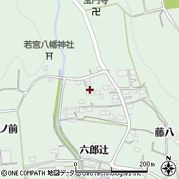 愛知県豊川市上長山町六郎辻4周辺の地図