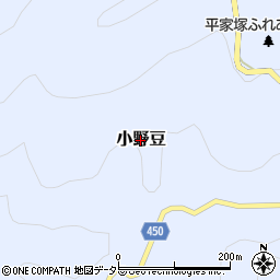 兵庫県上郡町（赤穂郡）小野豆周辺の地図