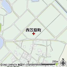 兵庫県加西市西笠原町周辺の地図