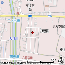 京都府八幡市八幡双栗48-24周辺の地図