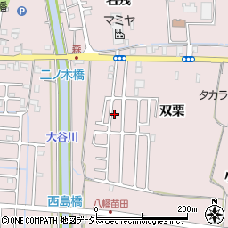 京都府八幡市八幡双栗48-40周辺の地図