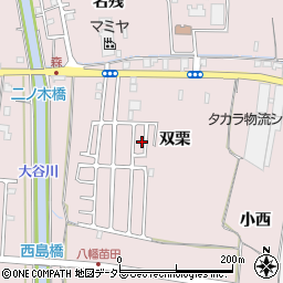 京都府八幡市八幡双栗48-96周辺の地図