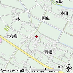 愛知県額田郡幸田町大草林4周辺の地図