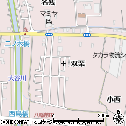 京都府八幡市八幡双栗48-97周辺の地図