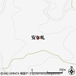 岡山県久米郡久米南町安ケ乢周辺の地図