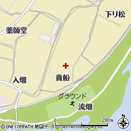 愛知県新城市野田貴船周辺の地図