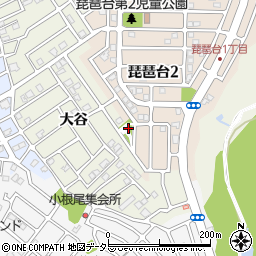 琵琶台第4児童公園周辺の地図