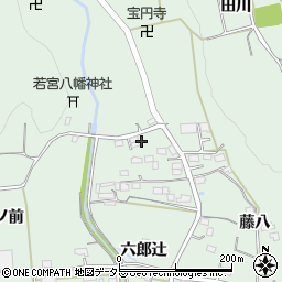 愛知県豊川市上長山町六郎辻3周辺の地図