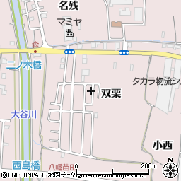 京都府八幡市八幡双栗48-98周辺の地図