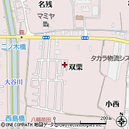 京都府八幡市八幡双栗48-73周辺の地図