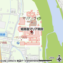 姫路聖マリア病院（聖フランシスコ会）周辺の地図