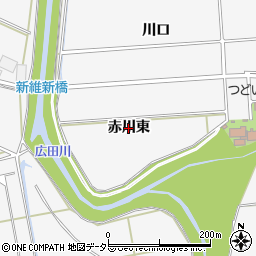 愛知県幸田町（額田郡）菱池（赤川東）周辺の地図
