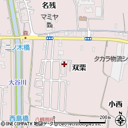 京都府八幡市八幡双栗48-99周辺の地図