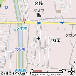 京都府八幡市八幡双栗48-36周辺の地図