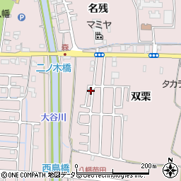 京都府八幡市八幡双栗55-3周辺の地図