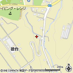 愛知県豊川市東上町徳台周辺の地図
