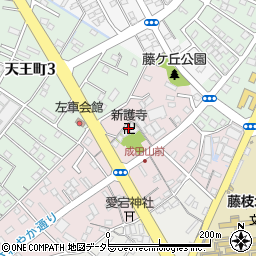 新護寺周辺の地図
