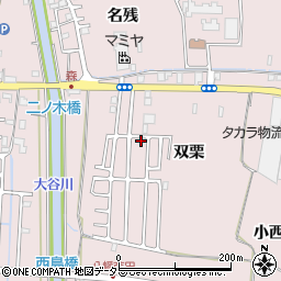 京都府八幡市八幡双栗48-17周辺の地図