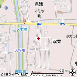 京都府八幡市八幡双栗48-35周辺の地図