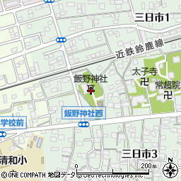 飯野神社周辺の地図