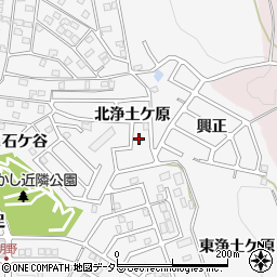 京都府八幡市橋本北浄土ケ原周辺の地図
