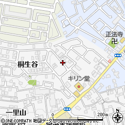 京都府宇治市広野町桐生谷周辺の地図