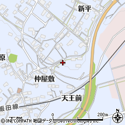 愛知県新城市川田天王前周辺の地図