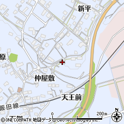 愛知県新城市川田（天王前）周辺の地図