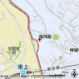 愛知県新城市川田滝川原12-2周辺の地図