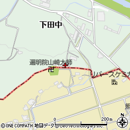 兵庫県三田市下田中743周辺の地図