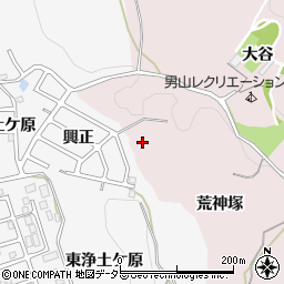 京都府八幡市八幡（荒神塚）周辺の地図