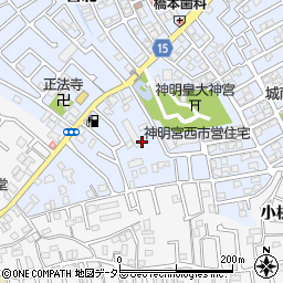 京都府宇治市神明宮西周辺の地図