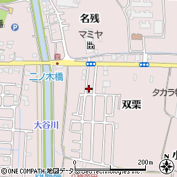 京都府八幡市八幡双栗5-12周辺の地図