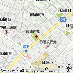 霞浦会館周辺の地図