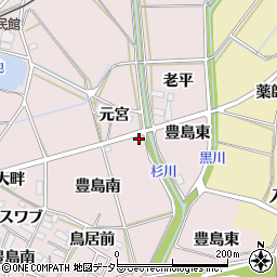 愛知県新城市豊島南周辺の地図
