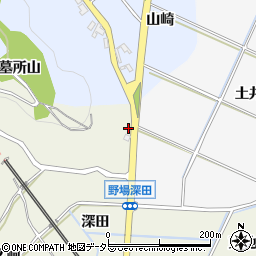 愛知県額田郡幸田町野場柿木田周辺の地図
