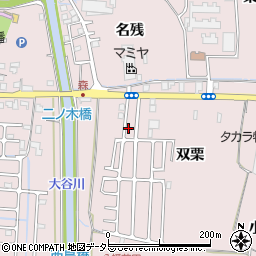 京都府八幡市八幡双栗5周辺の地図