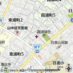 愛知県碧南市東浦町3丁目70周辺の地図