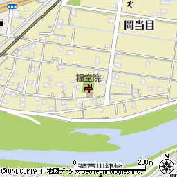 岡当目公会堂周辺の地図